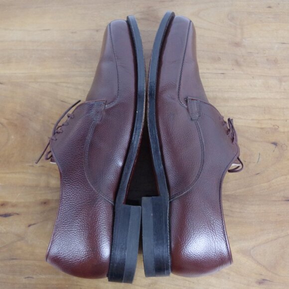 Vintage USA Made Walk-Over Norwegian Derby Brown Leather Shoes Size 8.5 Wide main image 9